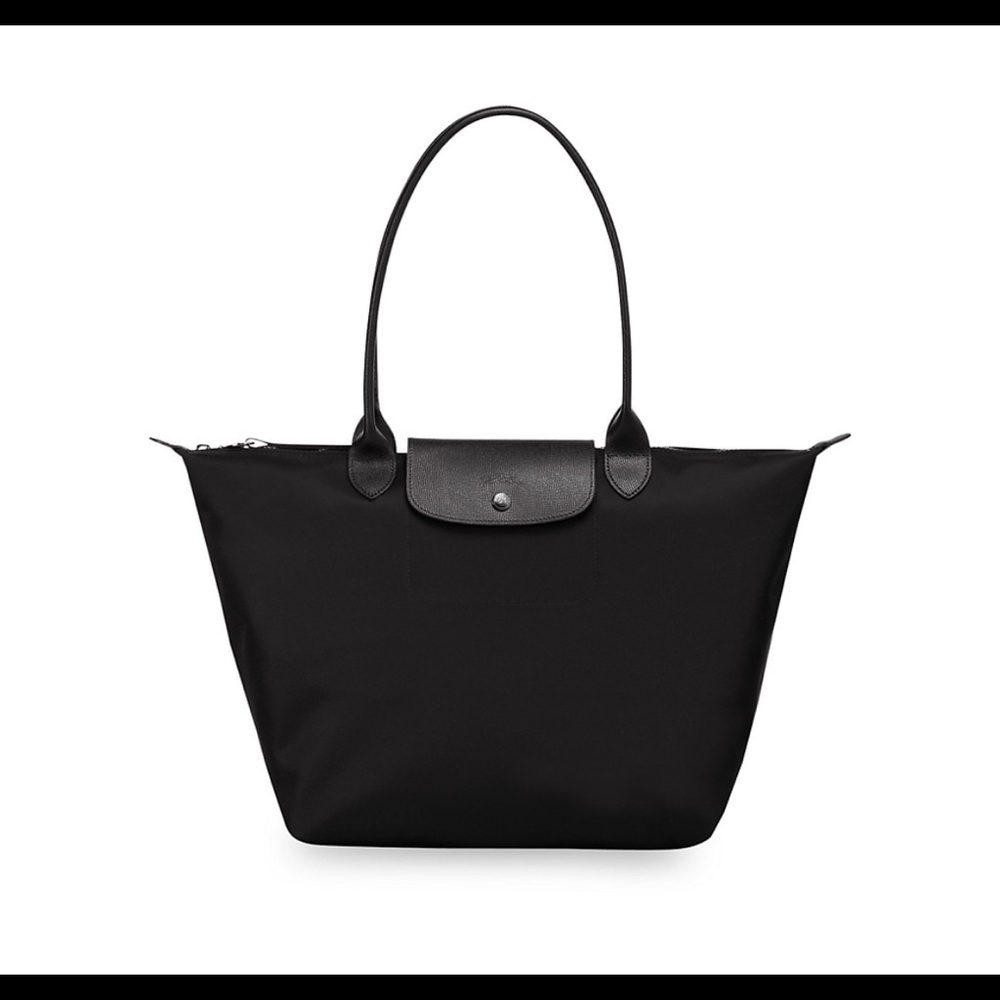 LONGCHAMP Black Large Shoulder Tote Bag